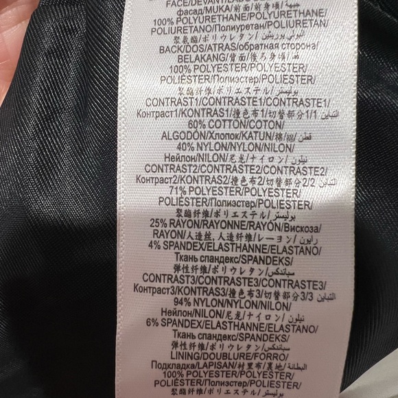 BCBGMAXAZRIA Vegan leather & lace flare dress, NWT - Picture 6 of 9